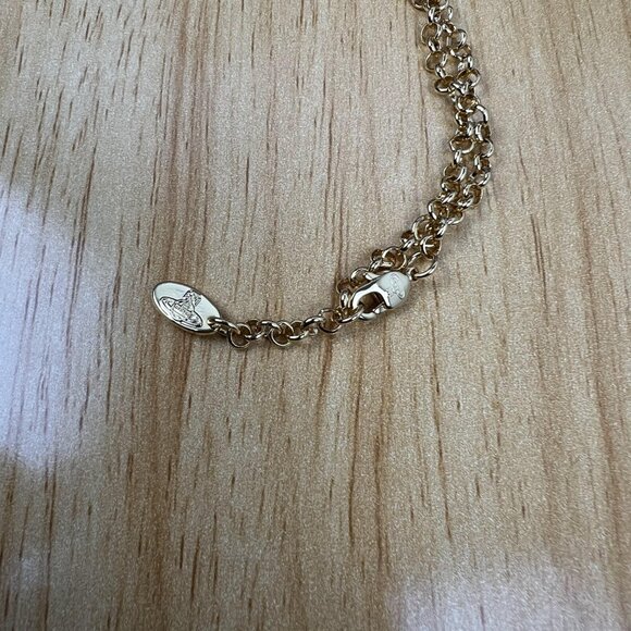 NEW Vivienne Westwood Mini bas relief pendant Gold - Picture 9 of 9